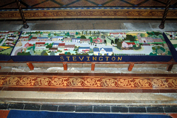 Kneeler at the altar rail January 2010